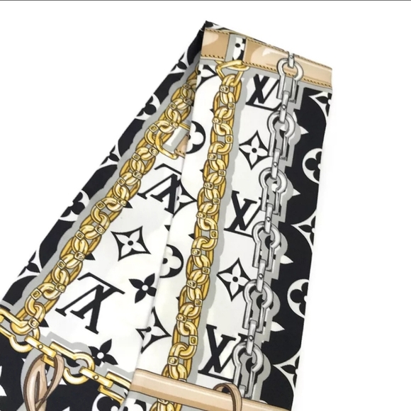 ‼️SOLD‼️ Auth Louis Vuitton Monogram Confidential Multicolor Silk Bandeau - Picture 7 of 9
